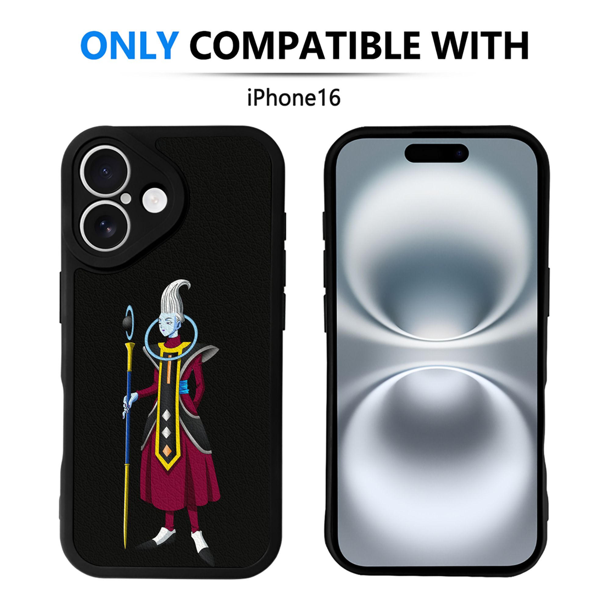 （画像用） ドラゴンボール DRAGON BALL 【iPhone 16シリーズ対応】シリコンスマホケース（レザー調） 材質：シリコン